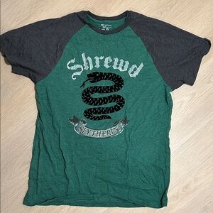 Shrewd Green and Black Slytherin Men's Tee